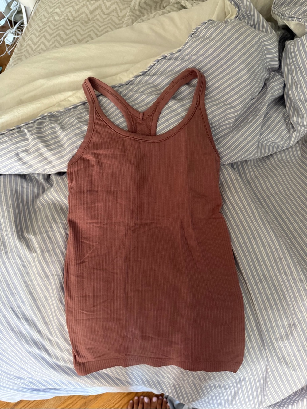 Lululemon Ribbed Racerback Tank Top - Mahogany - Picture 5 of 5